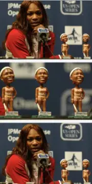SERENA WILLIAMS BOBBLE HEAD 2004 JP MORGAN CHASE OPEN PROMO NEW Super Rare