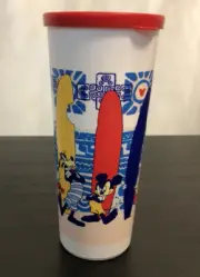 Tupperware Disney Mickey Mouse Goofy & Donald Duck 16oz Tumbler/Lid New Vintage