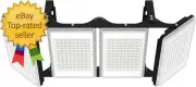 800W LED Flood Light, 80000LM Super Bright Outdoor Security Lights with Wider Li
