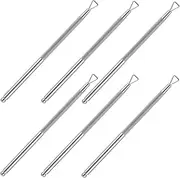 Gogogmee Nail Care Essentials: 6-piece Set Stainless Steel Nail Polish Remover Cuticle Pusher Nail Scraper for Home Use