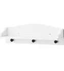 IKEA Solgul Floating Wall Shelf with 3 Hooks, White 23 5/8" x 7 1/2", New in Box