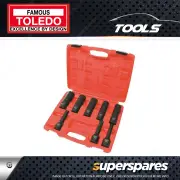 Toledo 8 pc of Wheel Hub Nut Tool Kit with Hardened socket - 3/4" Square Drive