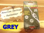 #21539 RADICAL Aluminum Peep Sights Super Deuce 38' Angle 3/16" Aperture - GREY