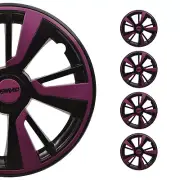 14" Wheel Covers Hubcaps fits Nissan Violet Black Gloss