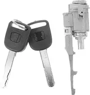 Luxshiny 1 Set Durable Car Ignition Lock Cylinder with Key Replacement Ignition Key Switch Cylinder for Civic Reliable for