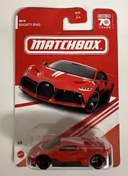 2023 Matchbox 70th Anniversary 2018 Bugatti Divo Red Edition Target Exclusive