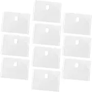 GARIOUANS 10 Pcs Transparent Document Bags for Travel and Home Storage File Holders Made from Material Clear Envelopes for Easy Document Viewing and Organization