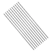 10Pcs Long Twist Drill Bit 1.5mm High-Speed Steel 60mm / 2.36 Jobber Bits Set