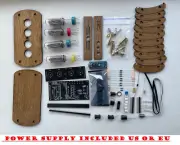 Nixie Clock Kit IN14 (With NEW Tubes, NEVER Used!) and Wooden Enclosure. 24 h.f.