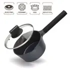Milk Pan Non Stick Cookware Pot Frying Basket With Vented Glass Lid Kitchen