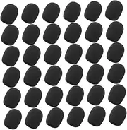 CORHAD Microphone Foam Covers 50pcs Mic Windscreen Socks for Lapel Headset Replacement Caps