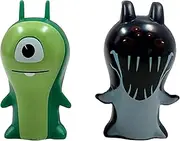 SLUGTERRA Mini Collectible Figurines, includes 2 Figures Featured in Epic Series, Boon Doc & Attacknet Characters, Toy for Kids & Teens, 2-Pack