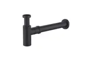 32mm black p-trap vanity basin sink round bottle trap waste drain pipe
