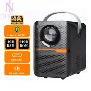 Projector 4K Android Smart 300ANSI Lumen Portable WIFI Bluetooth Home Outdoor AU