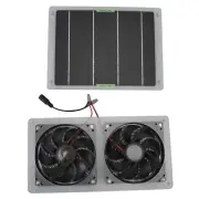 Solar Panel Fan Kit 100W 12V Waterproof Portable Dual Exhaust Fan Solar BG