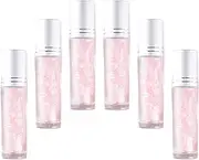 OATIPHO 6Pcs Essential Oil Roller Bottles Refillable Vials with Cap for DIY Perfumes Travel Friendly Portable Containers for Beauty Liquids