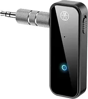 C28 Bluetooth Transmitter & Receiver Hands-free Car Kit Wireless Audio Adapter with Microphone for Headphone Speaker Car Stereo MP3 TV PC Black