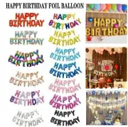 Happy Birthday Balloon Party Decoration Letters Banner Inflating Foil Bunting AU