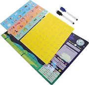 HOUDERCO Magnetic Habit Chart for Potty Training Reward Board Daily Schedule Chart with Motivational Stickers Encourages Positive Habits Self Discipline Erasable Convenient Design