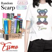 10"x12" Heat Transfer Vinyl HTV Iron on Heat Press Random Style Scrap Bundle