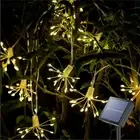 Solar LED Firework String Lights Christmas Outdoor Hanging Starburst Fairy Lamp