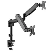 Brateck LDT48-C024 17"-32" Pole-Mounted Gas Spring Dual Monitor Desk Mount [LDT48-C024]