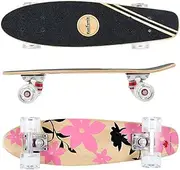 Mini Board Cruiser Skateboard 57 cm 7-Ply Canadian Maple Wood Including Mach1 ABEC-9 Bearings