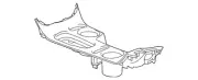 Genuine GM Dark Titanium Front Floor Console Trim Plate 23171102