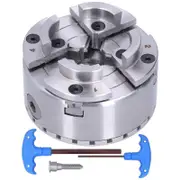 SelfCentering Lathe Chuck M33 4in 4Jaw Metal for Woodworking Supporting Clamping KP96B