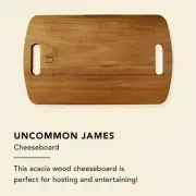 UNCOMMON JAMES 15" Acacia Wood Cheeseboard Charcuterie Chopping Board