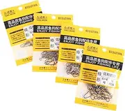 ibasenice Saltwater Fishing Equipment 40pcs Stainless Steel Snaps Lock Swivels for Reel Line Jigging Accessory