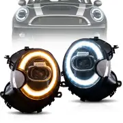 LED DRL Headlights For 2007 08-15 Mini Cooper R56 R57 R58 R59 Startup animation (for: Mini)