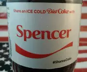 Share A Diet Coke With Spencer Limited Edition Coca Cola Bottle 2017 USA