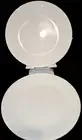 SET OF 4 Corelle BELLA FAENZA White Raised Pattern 8.5" LUNCHEON SALAD Plate