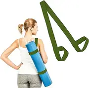 Yoga Mat Carry Strap - Conveniently Carry Your Yoga Mat Anywhere with Cotton Yoga Mat Strap - Multipurpose Lightweight Adjustable Loops for all Mat Sizes and Easy to Use Yoga Mat Sling and Holder