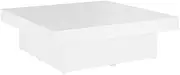Modern Square Coffee Table Center Table Cocktail Table End Table Accent Living Room Furniture, White 90x90x28 cm