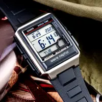 在飛比找momo購物網優惠-【CASIO 卡西歐】日本限定 世界五局雙顯電波錶(WV-5