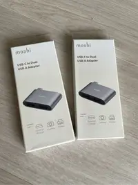 在飛比找Yahoo!奇摩拍賣優惠-Moshi USB-C to USB-A 雙端口轉接器
