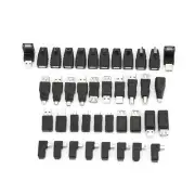 Pack Of 40 Multiple USB2.0 Adapters Angled Mini Micro Type B Male Female Con WPD