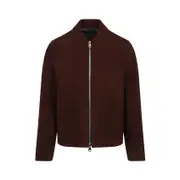 [Paul Smith] Paul Smith-Brown Lamb Leather Regular Fit Leather Jacket-Uomo L STAND