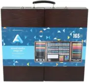 Art Alternatives Mixed Media Mega Set, 166 Piece Full Set with Wooden Box