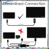 在飛比找蝦皮購物優惠-適用於智能手機平板電腦的 Micro HDMI 兼容轉 HD