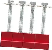 SHINEOFI 4pcs Heavy Duty Aluminum Tool Box Mounting Kit Durable Clamps for Pickup Truck Tool Box Reliable and Sturdy Design Easy Installation Weather Resistant