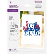 Gemini Layerable Sentiments Christmas - Expressions Dies - JOY TO THE WORLD NEW