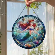 Princess Ariel Glass Suncatcher, Disney The Little Mermaid Suncatcher