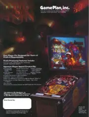Attila The Hun Pinball Flyer Game Plan 1984 NOS Retro Game Artwork 8.5" x 11"