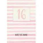 16 BUCKET LIST: 16TH BIRTHDAY GIFT FOR GIRLS, BUCKET LIST NOTEBOOK FOR 100 GOALS