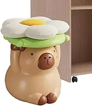 Capybara Stool – Cute Animal Footrest Seat Cushion | Capybara Shoe Changing Stool Ottoman | Decorative Footstool Chair for Bedroom Living Room | Soft Sofa Seat for Kids Adults Home Entryway Use