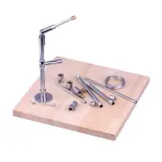 Iron Pipe And Wooden Board Holder / Holder / Stand for Clay Art