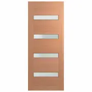 Hume 2040 x 820 x 40mm Entrance Door SPM Savoy Frosted Glass XS11